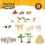 Figurines d'animaux Colorbaby 19 Pièces Ferme Plastique 13 x 8 x 3 cm (6 Unités)