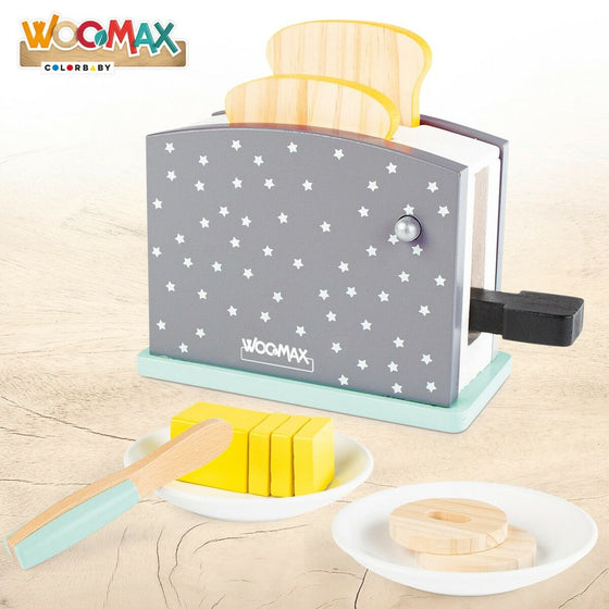 Grille-pain en jouet Woomax 8 Pièces 19,5 x 12,5 x 8 cm (4 Unités)