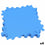 Puzzle Enfant Aktive Bleu 9 Pièces Feuille de Mousse 50 x 0,4 x 50 cm (4 Unités)