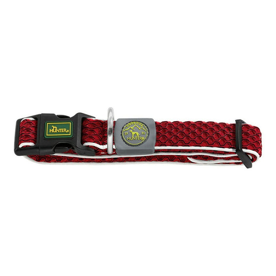 Collier pour Chien Hunter Basic Fil Rouge Taille M (33-50 cm)