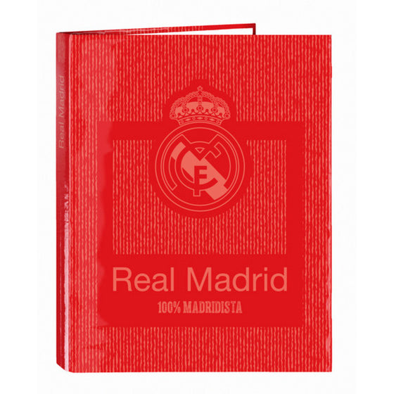 Reliure à anneaux Real Madrid C.F. A4 (26.5 x 33 x 4 cm)