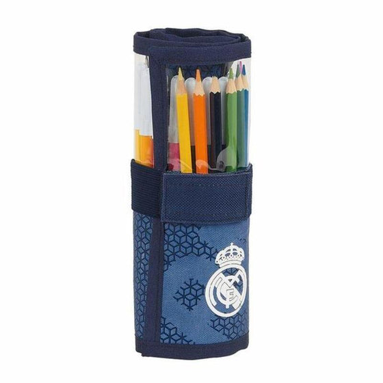 Pochette crayons Real Madrid C.F. 412124786 Bleu (27 Pièces)