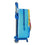 Cartable 3D avec roulettes SuperThings Bleu clair